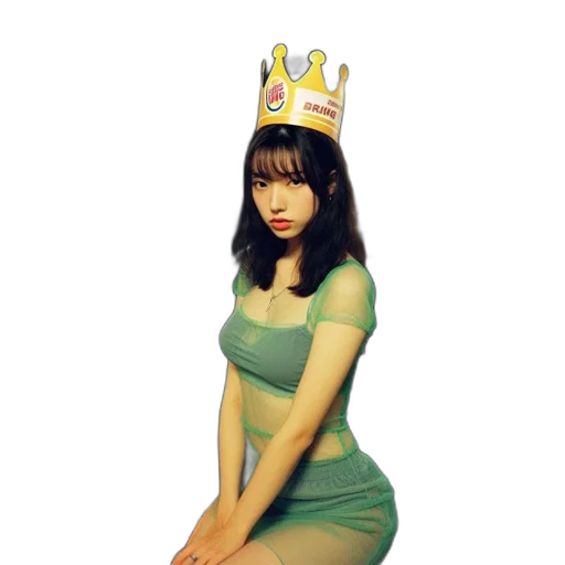 crown, dress, photorealistic, anime transparent PNG cut-out