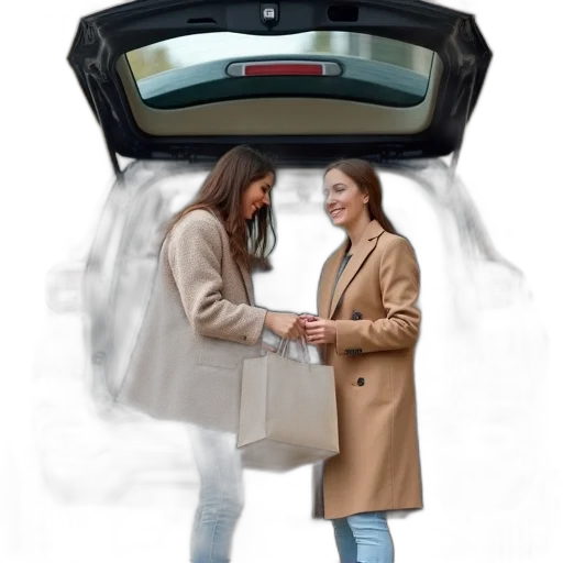 car, robot, jacket, hat transparent PNG cut-out