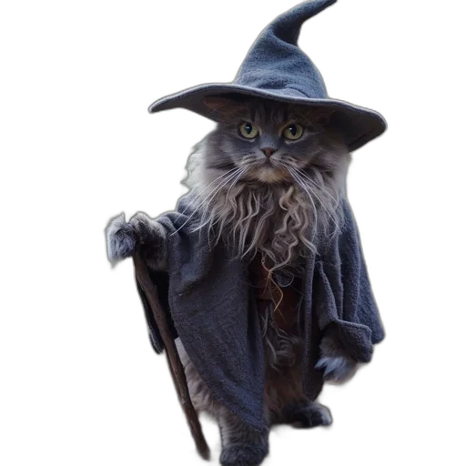 staff, creature, hat, dragon transparent PNG cut-out