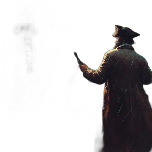 hat, staff, jacket, umbrella transparent PNG cut-out