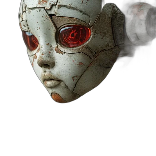 mask, robot, face, weapon transparent PNG cut-out