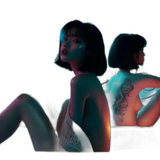 jewelry, concept art, vaporwave, cyberpunk transparent PNG cut-out