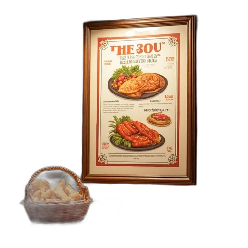 food, 3d render, concept art, photorealistic transparent PNG cut-out