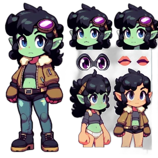 pixel art, concept art, cartoon, 3d render transparent PNG cut-out