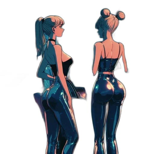 dress, robot, concept art, cyberpunk transparent PNG cut-out
