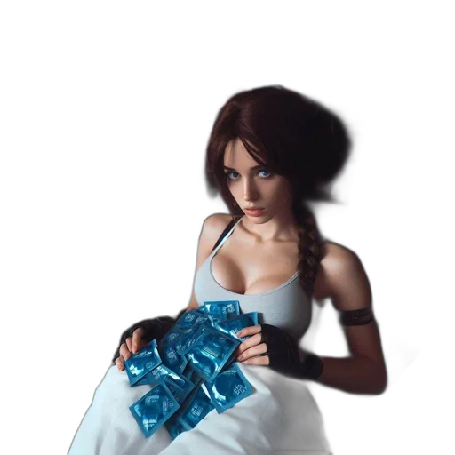 dress, jewelry, crown, oil painting transparent PNG cut-out