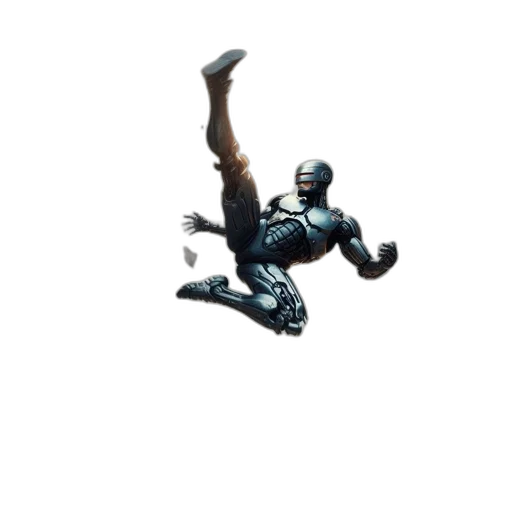 weapon, robot, creature, staff transparent PNG cut-out