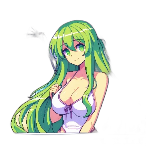 staff, dress, hair, robot transparent PNG cut-out