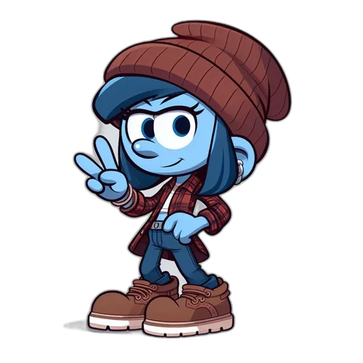 hat, jacket, staff, robot transparent PNG cut-out
