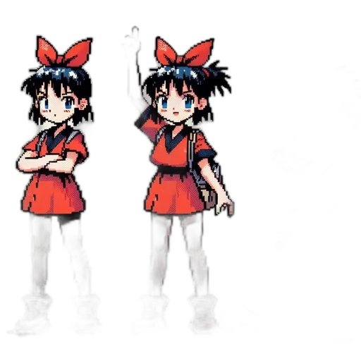 staff, concept art, anime, cartoon transparent PNG cut-out