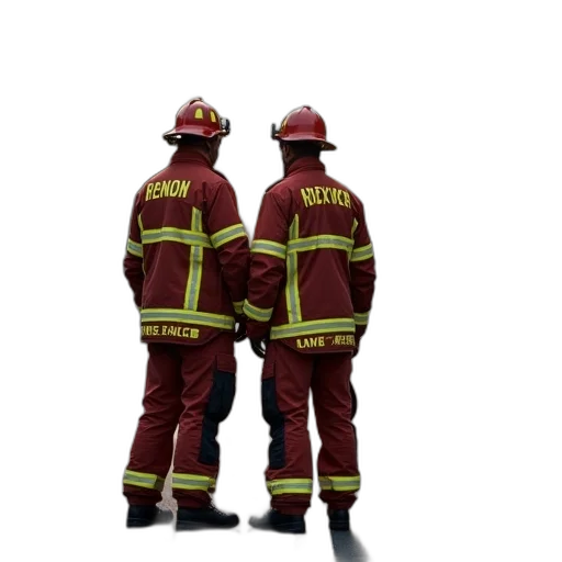 staff, jacket, 3d render, fire transparent PNG cut-out