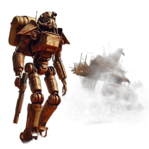 robot, weapon, concept art, fantasy art transparent PNG cut-out
