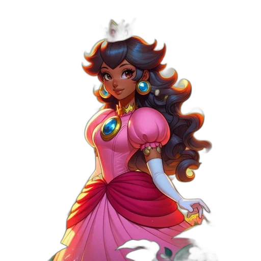 dress, crown, staff, jewelry transparent PNG cut-out