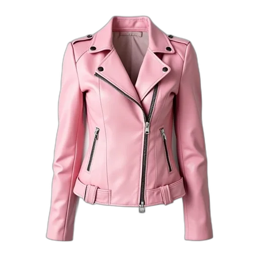 jacket, 3d render, pastel, pink transparent PNG cut-out
