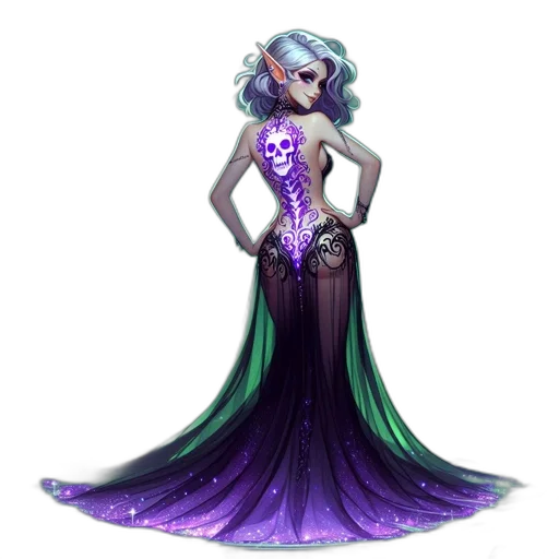 dress, concept art, fantasy art, pixel art transparent PNG cut-out