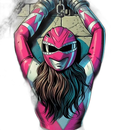 mask, jewelry, jacket, comic book art transparent PNG cut-out