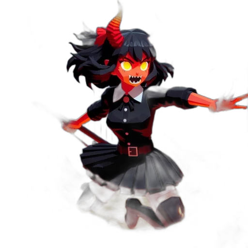 staff, creature, mask, dress transparent PNG cut-out