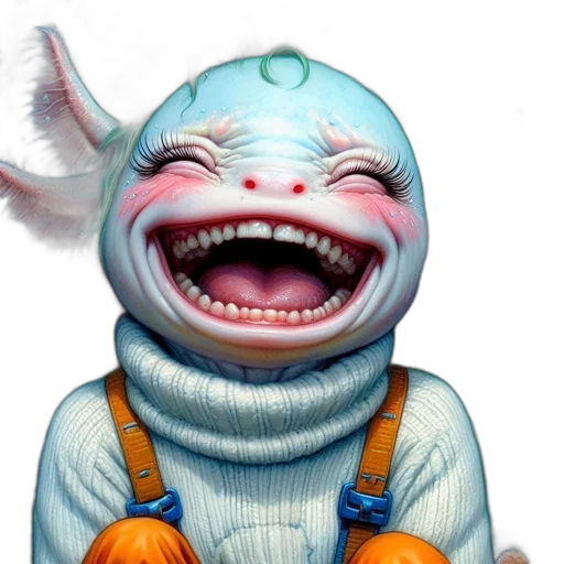 creature, mask, staff, face transparent PNG cut-out