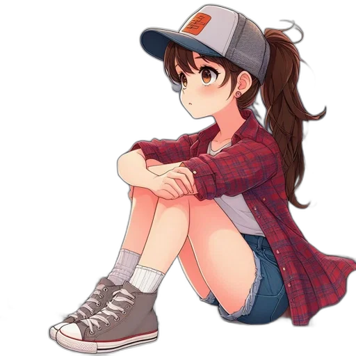 hat, shoes, face, dress transparent PNG cut-out