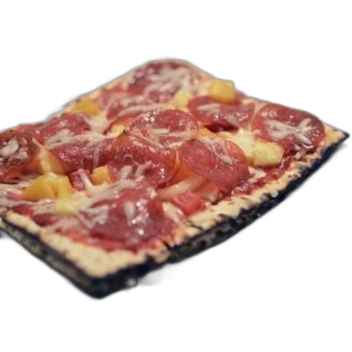 food, 3d render, square, pizza transparent PNG cut-out