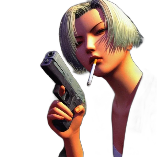 weapon, face, cyberpunk, concept art transparent PNG cut-out