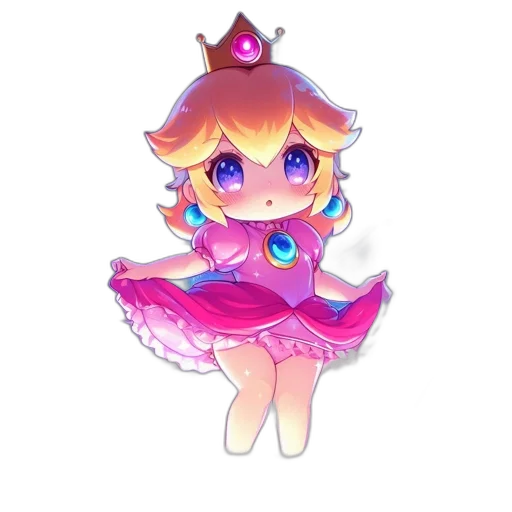 crown, dress, staff, creature transparent PNG cut-out
