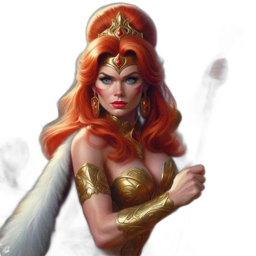 fantasy art, concept art, comic book art, photorealistic transparent PNG cut-out