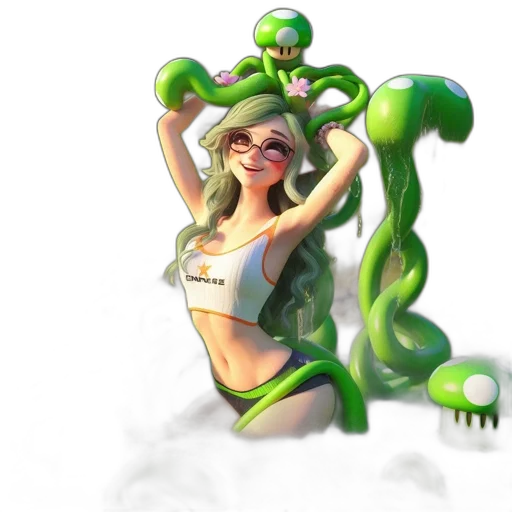 staff, concept art, fantasy art, 3d render transparent PNG cut-out