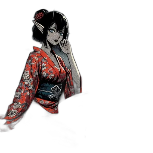 staff, dragon, dress, fantasy art transparent PNG cut-out