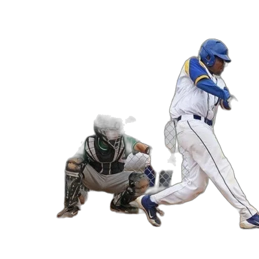 baseball, player, white, uniform transparent PNG cut-out