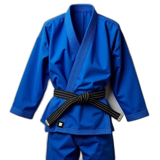 jacket, staff, blue, judo transparent PNG cut-out