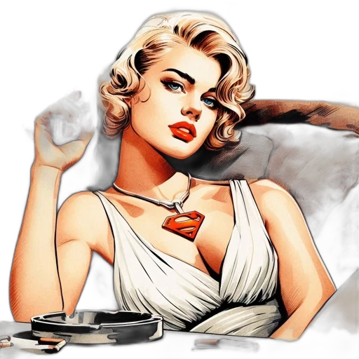 jewelry, dress, comic book art, photorealistic transparent PNG cut-out