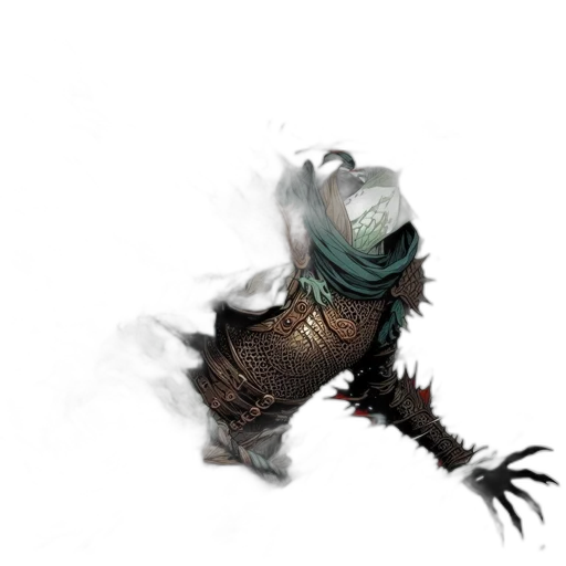 dragon, creature, mask, staff transparent PNG cut-out