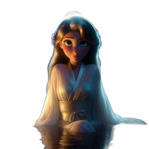 dress, staff, creature, face transparent PNG cut-out