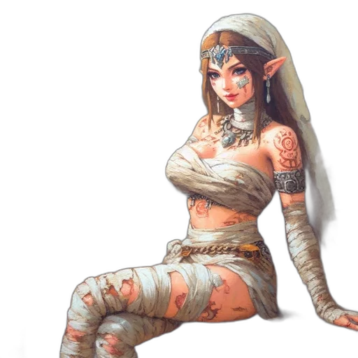 fantasy art, concept art, pixel art, comic book art transparent PNG cut-out