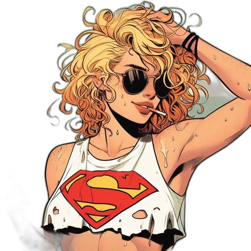 comic book art, concept art, cartoon, watercolor transparent PNG cut-out