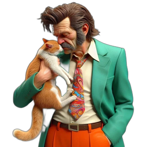 jacket, animal, staff, face transparent PNG cut-out