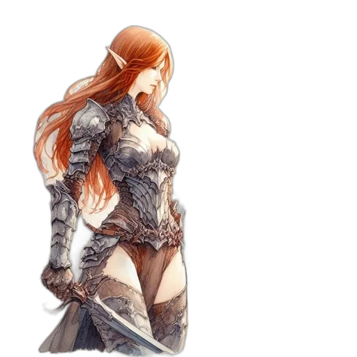 sword, dress, weapon, concept art transparent PNG cut-out