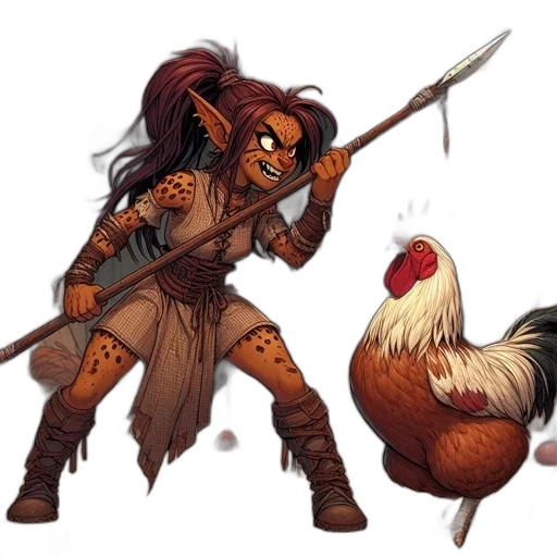 concept art, fantasy art, pixel art, comic book art transparent PNG cut-out