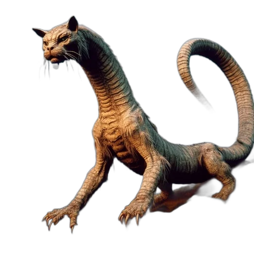 dragon, creature, animal, staff transparent PNG cut-out