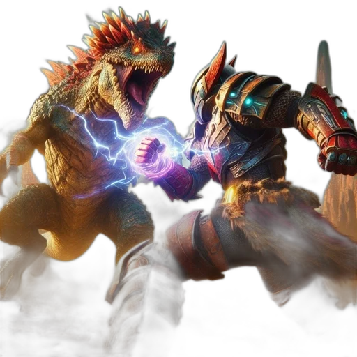 dragon, concept art, fantasy art, 3d render transparent PNG cut-out