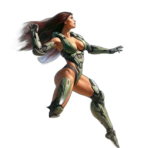 robot, concept art, 3d render, fantasy art transparent PNG cut-out