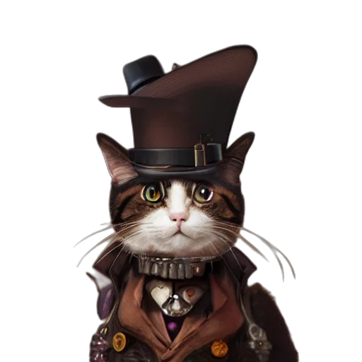hat, staff, animal, concept art transparent PNG cut-out