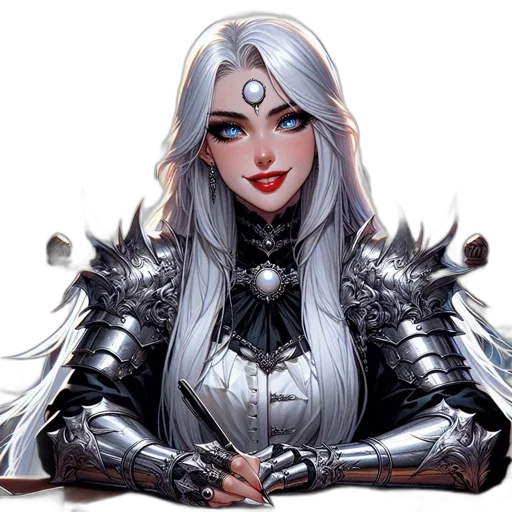 sword, face, jewelry, fantasy art transparent PNG cut-out