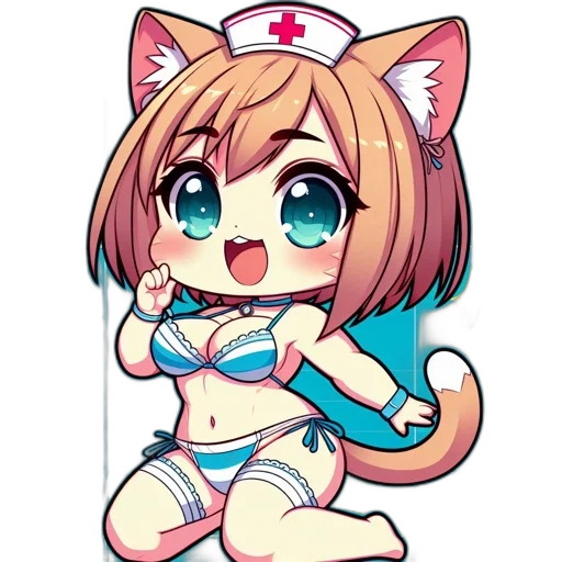staff, pixel art, anime, cartoon transparent PNG cut-out