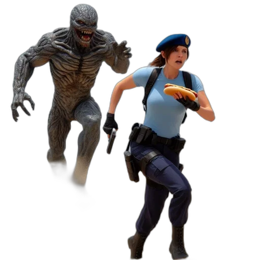 creature, concept art, 3d render, comic book art transparent PNG cut-out