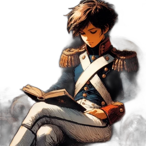 sword, jacket, comic book art, concept art transparent PNG cut-out