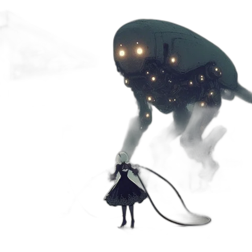 robot, creature, mask, dress transparent PNG cut-out