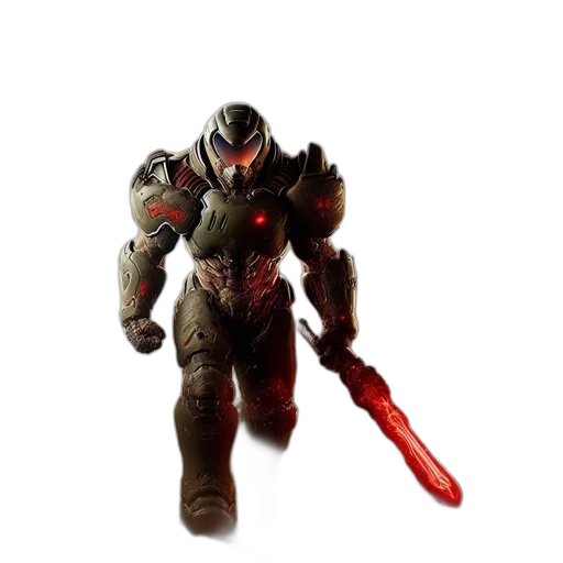 weapon, robot, sword, creature transparent PNG cut-out