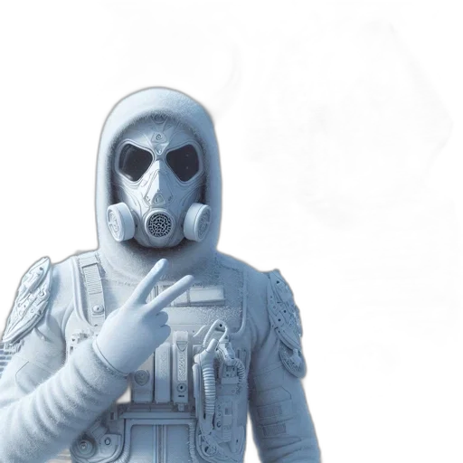mask, robot, jacket, face transparent PNG cut-out